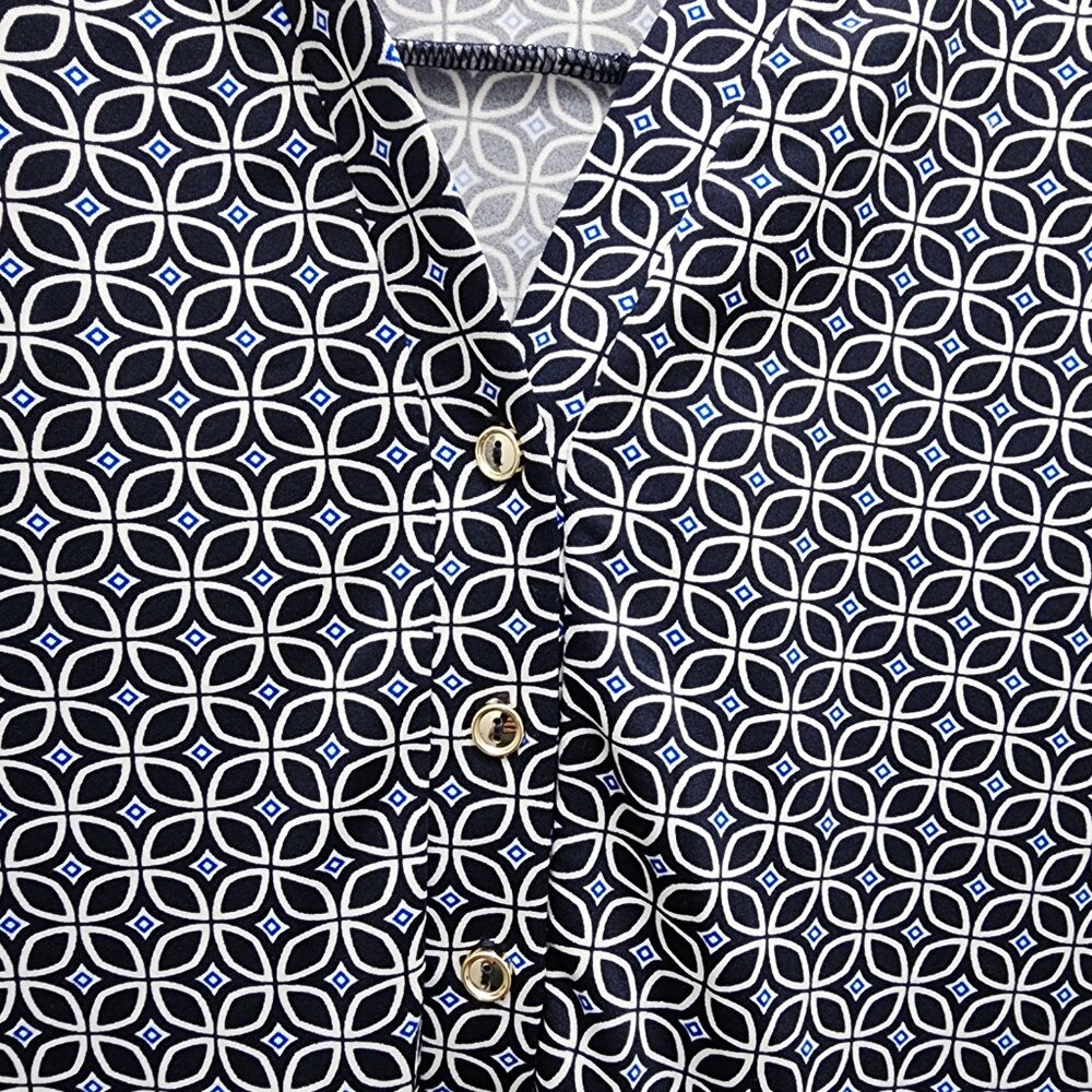 NWT Perseption Concept Patterned V Neck Blouse Si… - image 7